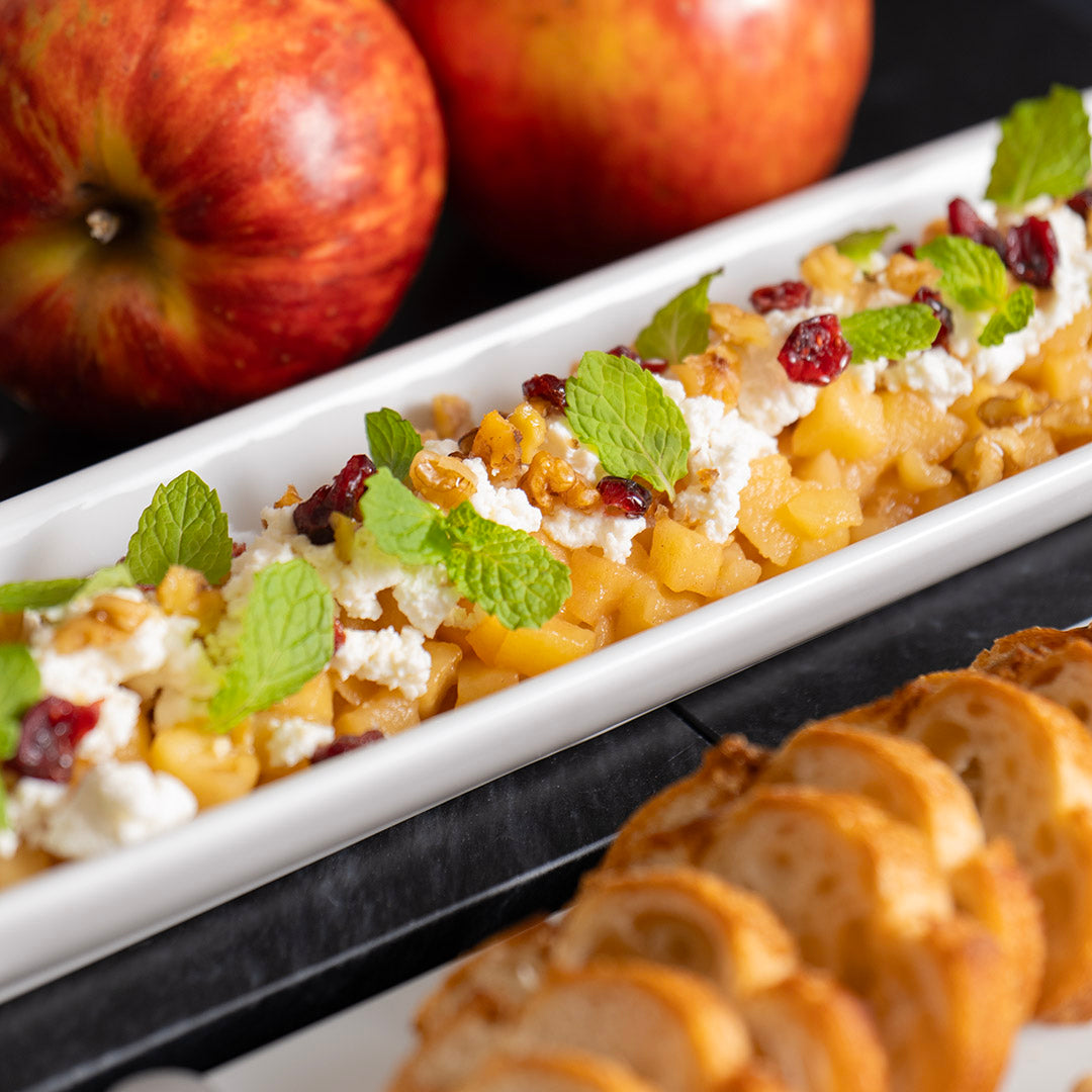 アップル＆シェーブルのハニークロスティーニ