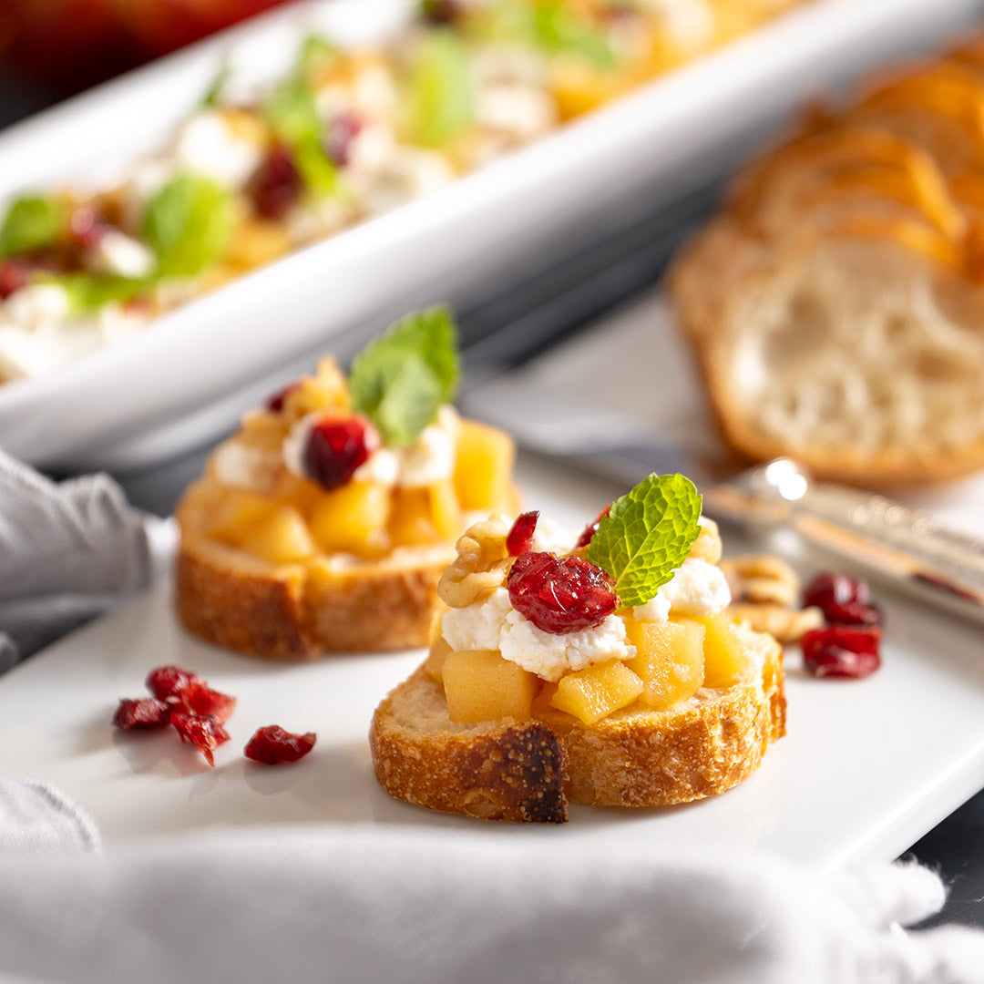 アップル＆シェーブルのハニークロスティーニ